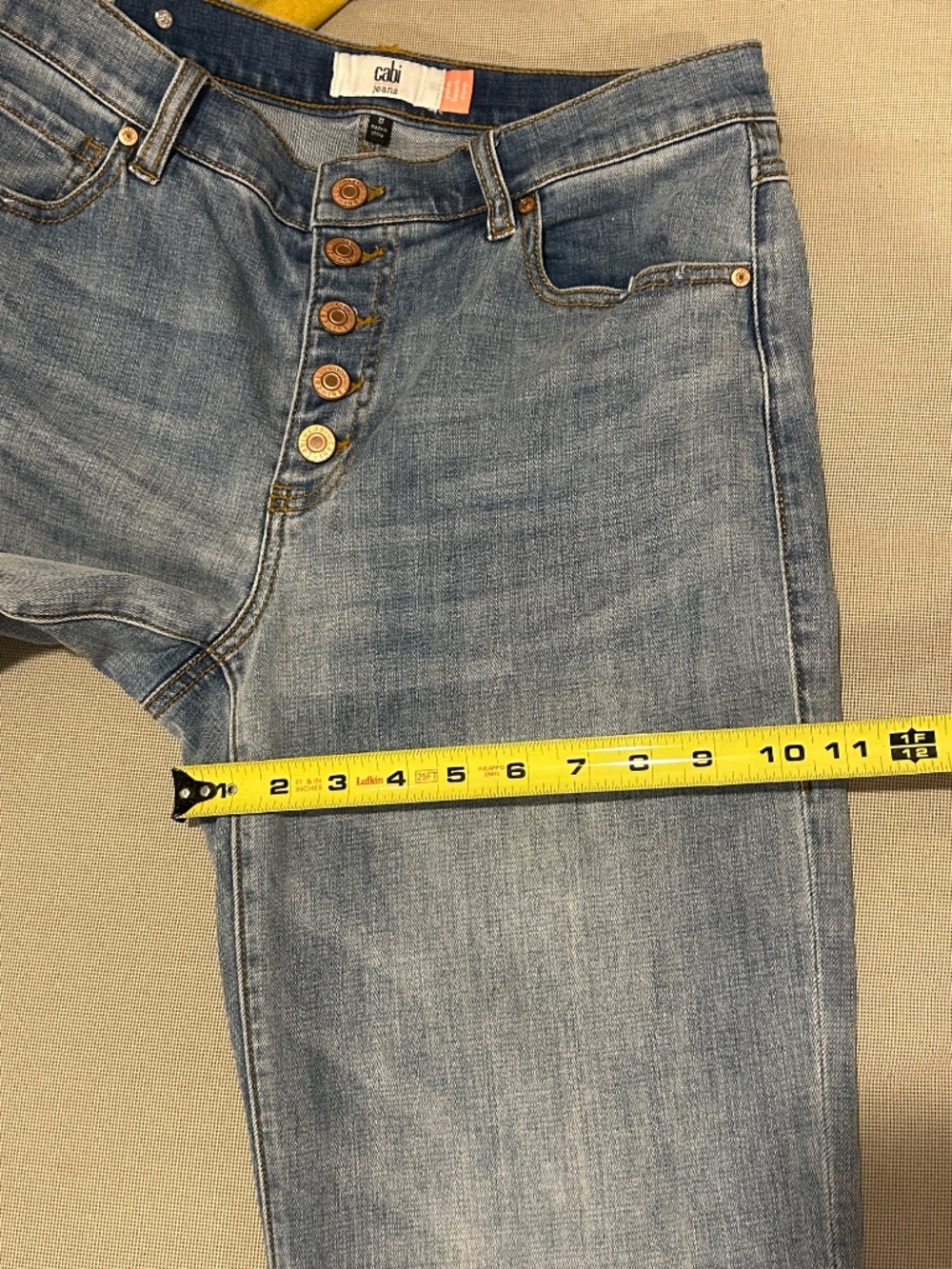 Cabi Palm Beach Crop in Denim Size 8 - Picture 9 of 16